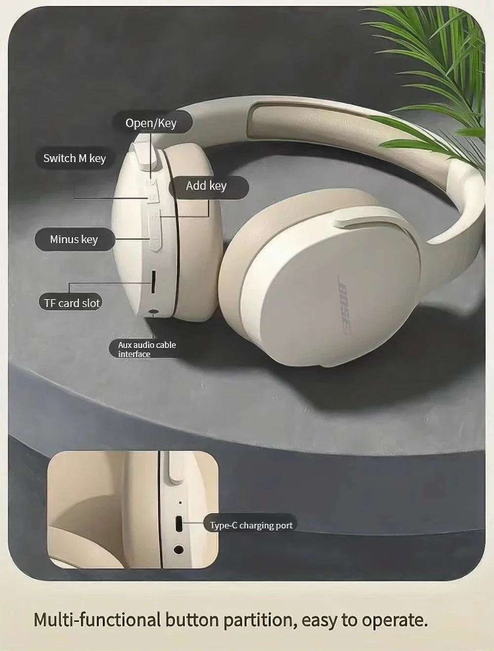 P2961B39 Headphone With Wireless Bluetooth